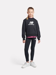 New Balance Black Girls Stacked Logo Sweatshirt - Image 5 of 9
