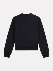 New Balance Black Girls Stacked Logo Sweatshirt - Image 8 of 9
