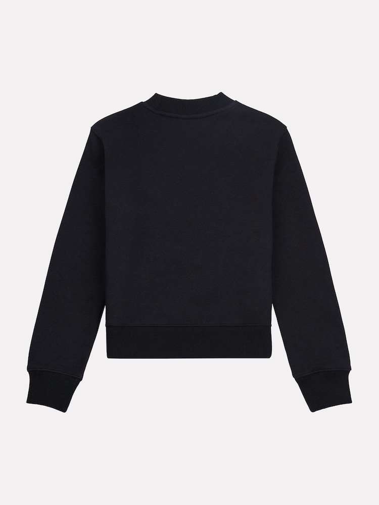 New Balance Black Stacked Logo Sweatshirt - Image 8 of 9