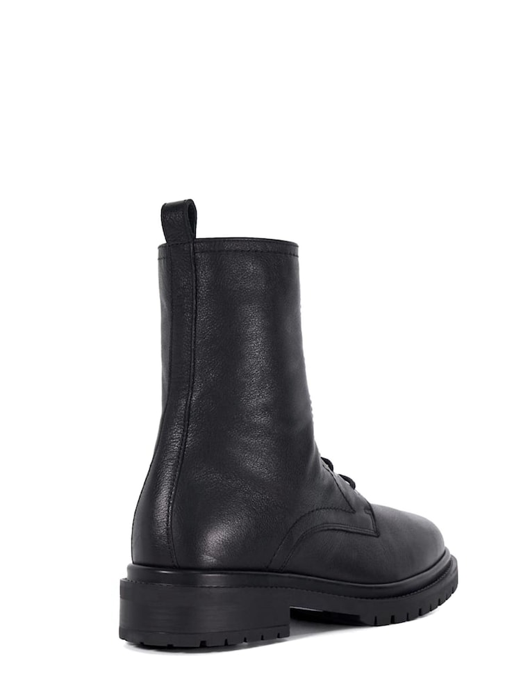 Dune London Black Prestonne Cleated Hiker Boots - Image 3 of 4