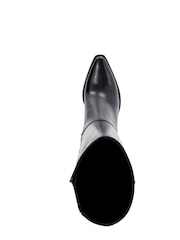 Dune London Black Silahs Smart Western Knee High Boots - Image 5 of 6