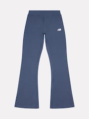 New Balance Blue Girls Small Logo Flare Leggings - Image 7 of 9