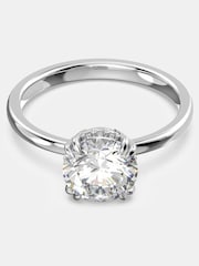 Swarovski White Round Cut Rhodium Plated Constella Cocktail Ring - Image 1 of 4