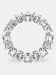 Swarovski White Drop Cut Rhodium Plated Vittore Ring - Image 6 of 9