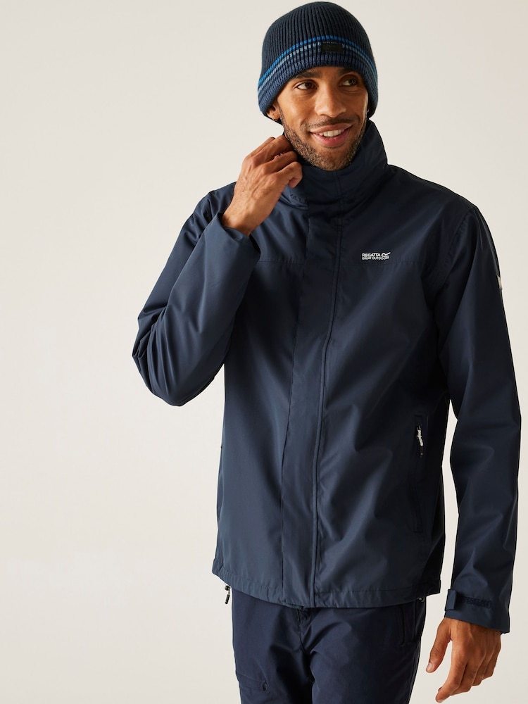 Regatta Navy Blue Mens Matt II Waterproof Jacket - Image 1 of 7 Regatta Navy Blue Mens Matt II Waterproof Jacket - Image 1 of 7