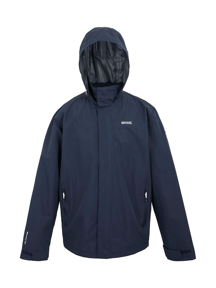 Regatta Navy Blue Mens Matt II Waterproof Jacket - Image 7 of 7 Regatta Navy Blue Mens Matt II Waterproof Jacket - Image 7 of 7