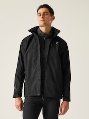 Regatta Black Mens Calderdale VI Waterproof Jacket - Image 1 of 9
