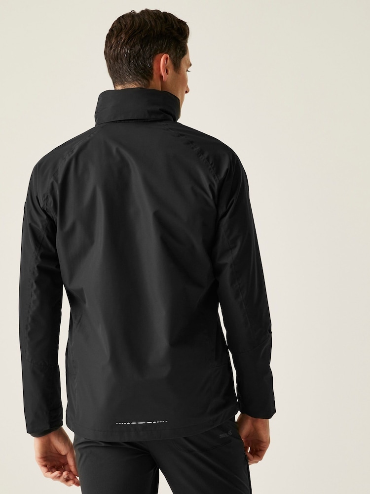 Regatta Black Mens Calderdale VI Waterproof Jacket - Image 2 of 9