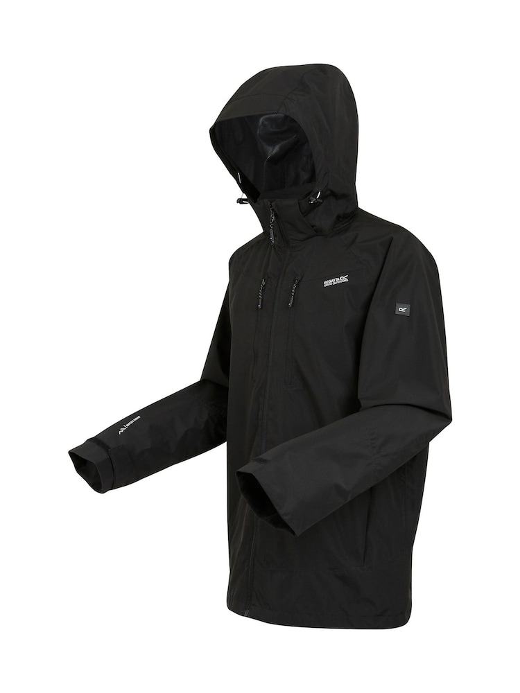 Regatta Black Mens Calderdale VI Waterproof Jacket - Image 9 of 9