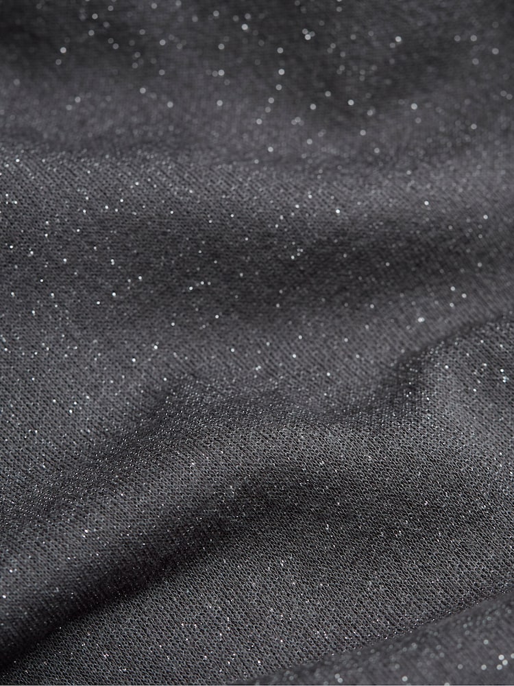 FatFace Grey Charcoal Sparkle Crew Sweater - Image 6 of 6