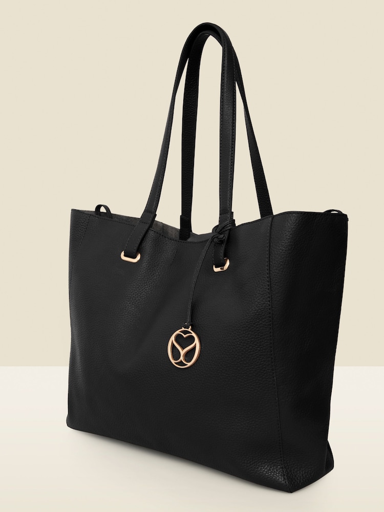 Sosandar Black Large Tote Bag - Image 2 of 5 Sosandar Black Large Tote Bag - Image 2 of 5