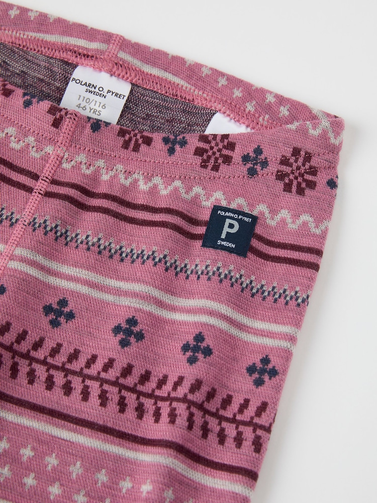 Roze - Polarn O. Pyret Scandinavische thermische top van merinowol - Image 2 of 3