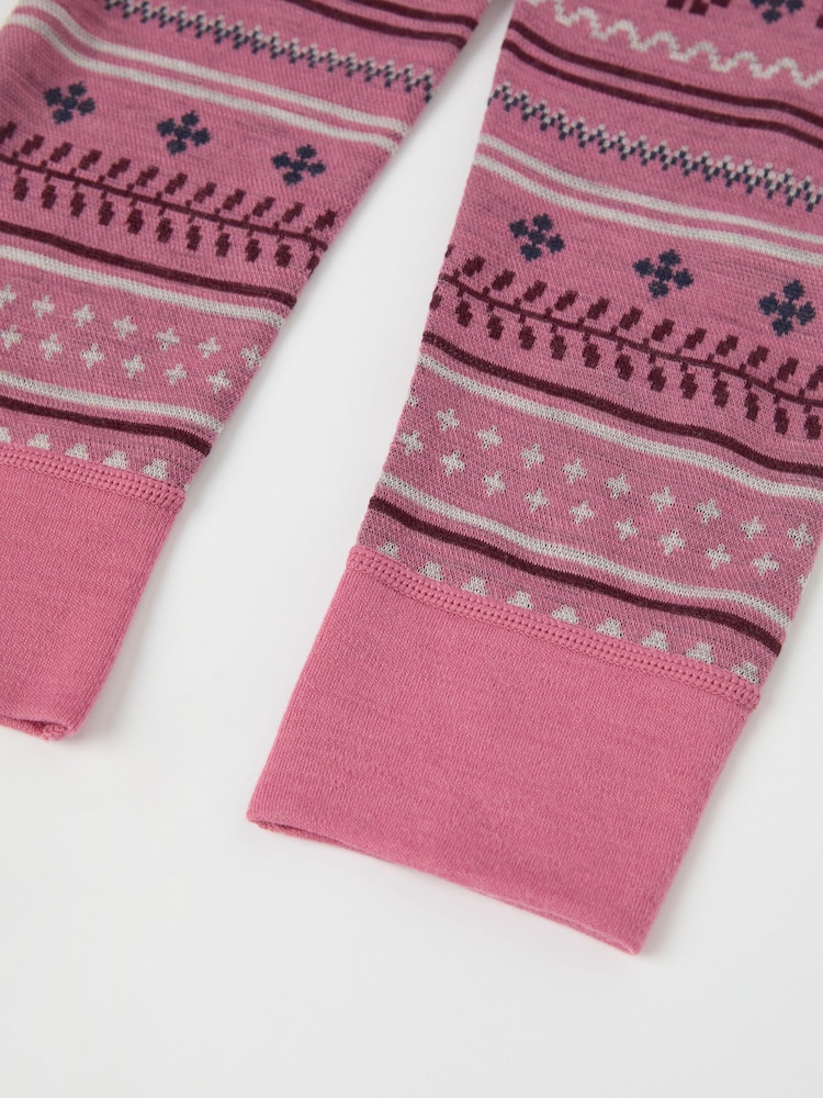 Roze - Polarn O. Pyret Scandinavische thermische top van merinowol - Image 3 of 3