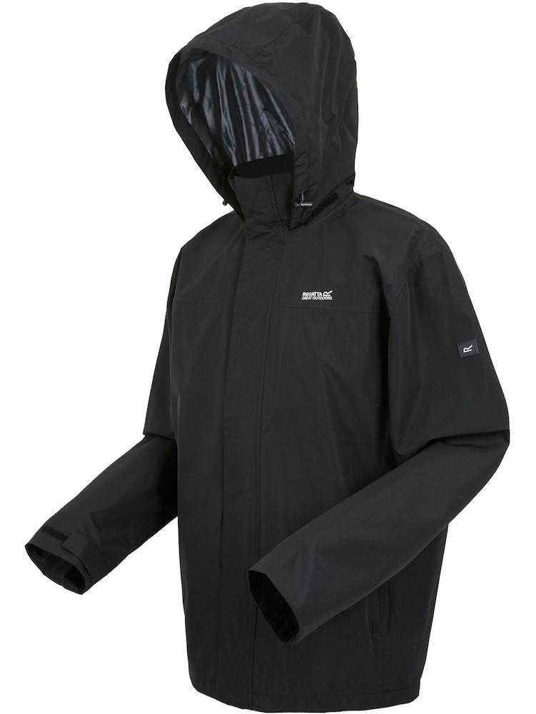 Regatta Black Mens Matt II Waterproof Jacket - Image 7 of 7