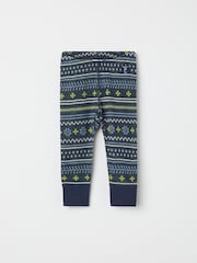 Polarn O. Pyret Blue Merino Wool Nordic Thermal Top - Image 2 of 5