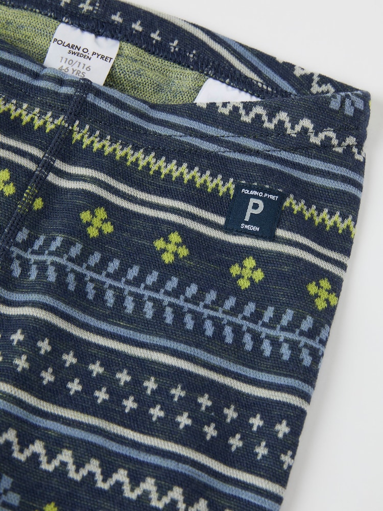 Blauw - Polarn O. Pyret Scandinavische thermische top van merinowol - Image 3 of 5