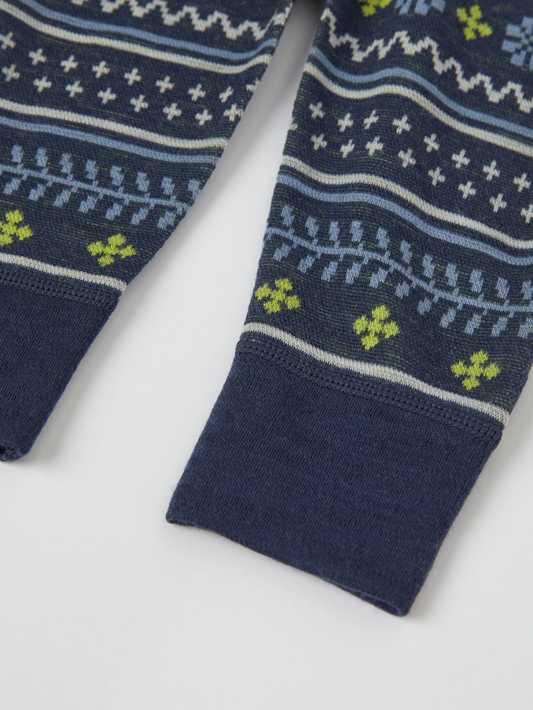 Blauw - Polarn O. Pyret Scandinavische thermische top van merinowol - Image 4 of 5
