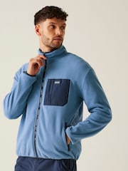 Regatta Blue Mens Frankie Full Zip Fleece - Image 1 of 7