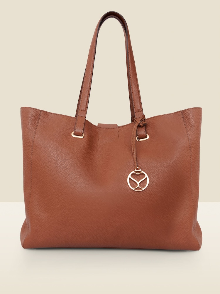 Sosandar Brown Large Tote Bag - Image 1 of 5 Sosandar Brown Large Tote Bag - Image 1 of 5
