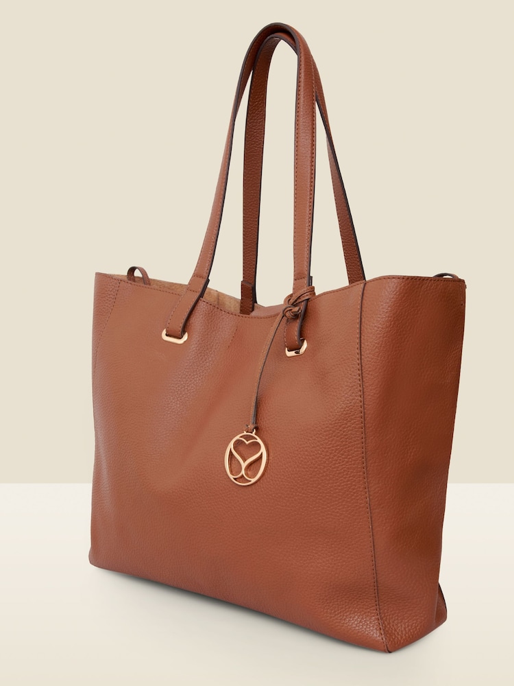 Sosandar Brown Large Tote Bag - Image 2 of 5 Sosandar Brown Large Tote Bag - Image 2 of 5