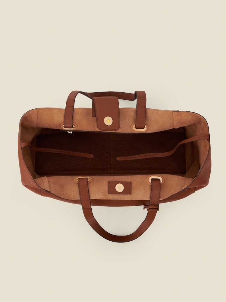 Sosandar Brown Large Tote Bag - Image 5 of 5 Sosandar Brown Large Tote Bag - Image 5 of 5