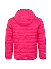Regatta Dark Pink Kids Hooded Hillpack III Padded Jacket - Image 8 of 9