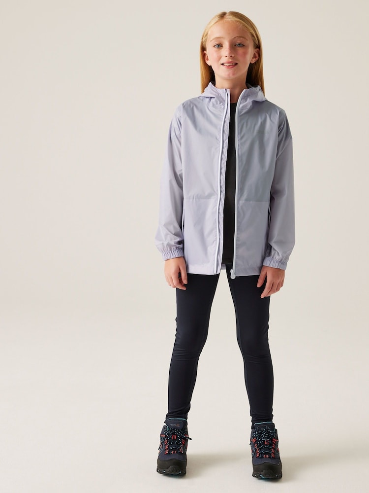 Regatta Purple Kids Waterproof Pack It Jacket III - Image 2 of 9
