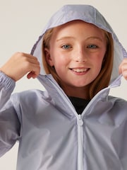 Regatta Purple Kids Waterproof Pack It Jacket III - Image 5 of 9