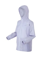 Regatta Purple Kids Waterproof Pack It Jacket III - Image 8 of 9