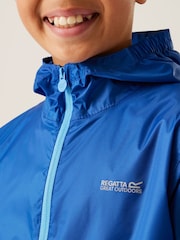 Regatta Blue Kids Waterproof Pack It Jacket III - Image 4 of 9