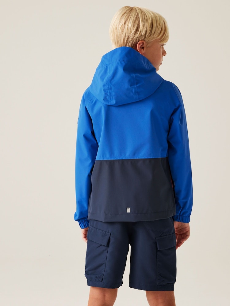 Regatta Blue Kids Hanleigh II Waterproof Jacket - Image 2 of 9
