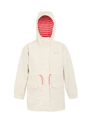 Regatta Cream Girls Ballina Waterproof Jacket - Image 1 of 3