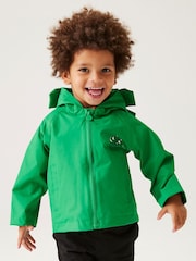Regatta Green Kids Animal Print Waterproof Jacket - Image 1 of 7