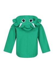 Regatta Green Kids Animal Print Waterproof Jacket - Image 6 of 7