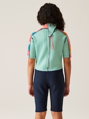 Regatta Blue Dark Junior Kids Short Wetsuit - Image 2 of 8