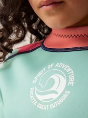 Regatta Blue Dark Junior Kids Short Wetsuit - Image 5 of 8