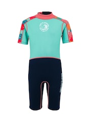 Regatta Blue Dark Junior Kids Short Wetsuit - Image 6 of 8