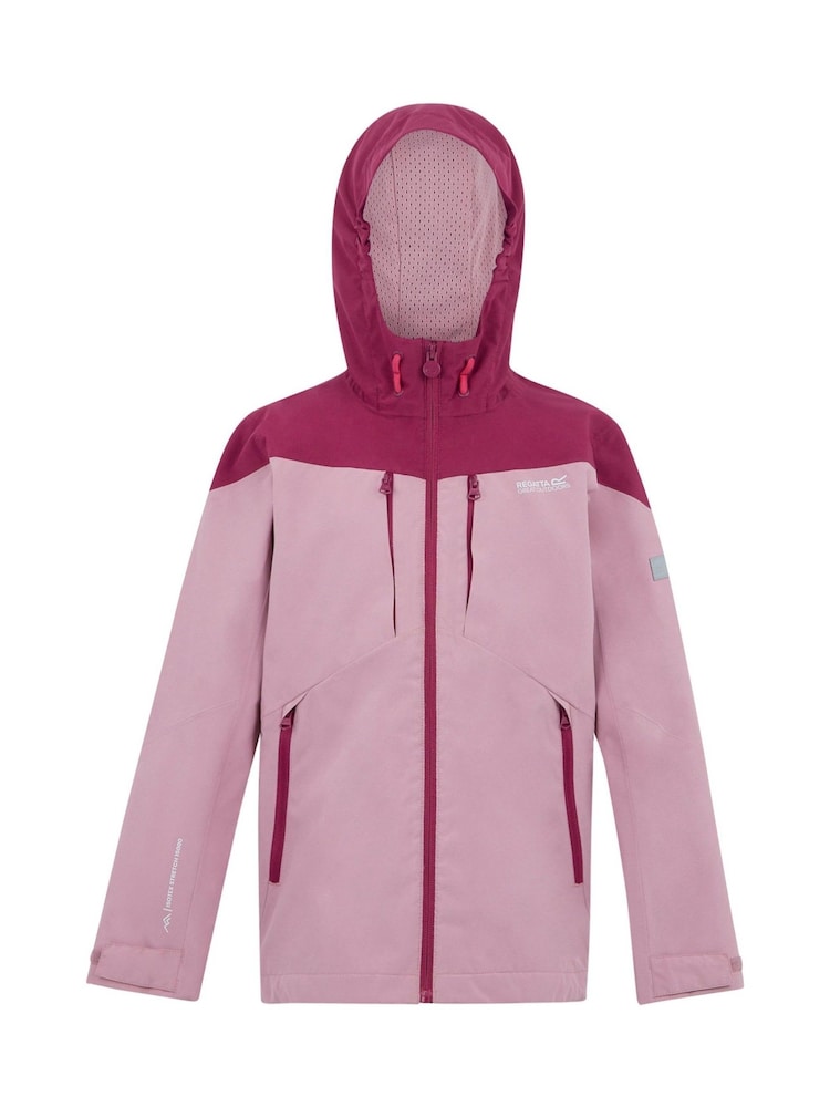 Regatta Pink Kids Highton VI Waterproof Jacket - Image 1 of 3