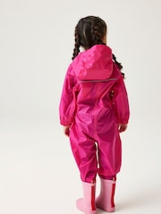 Regatta Pink Kids IV Waterproof Puddle Suit - Image 3 of 7