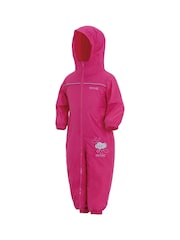 Regatta Pink Kids IV Waterproof Puddle Suit - Image 5 of 7