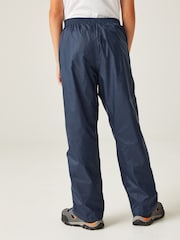 Azul - Sobrepantalón con diseño plegable e impermeable para niños de Regatta - Imagen 3 de 5