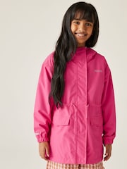 Regatta Pink Girls Ballina Waterproof Jacket - Image 1 of 9
