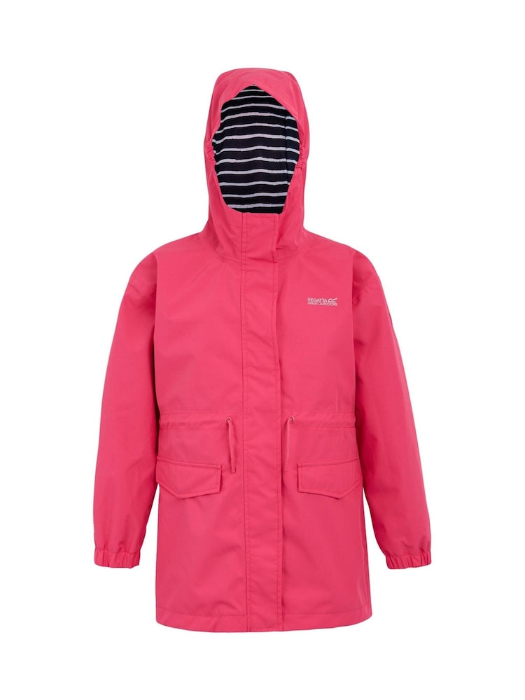 Regatta Pink Girls Ballina Waterproof Jacket - Image 7 of 9