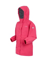 Regatta Pink Girls Ballina Waterproof Jacket - Image 9 of 9