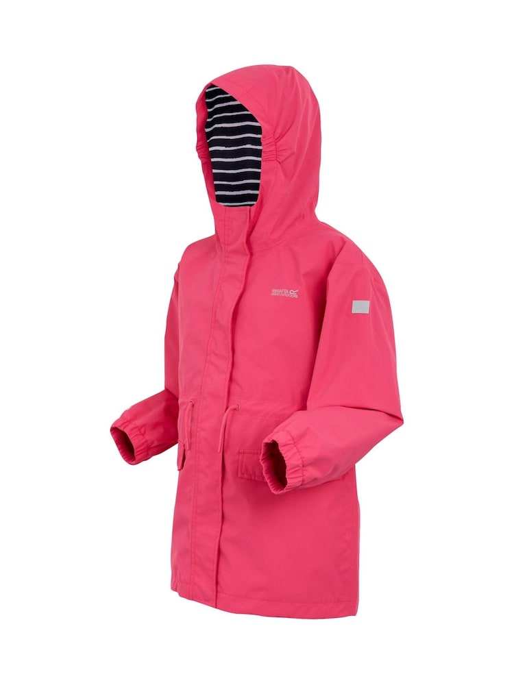 Regatta Pink Girls Ballina Waterproof Jacket - Image 9 of 9
