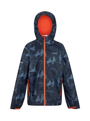 Regatta Blue Kids Lever II Waterproof Packaway Jacket - Image 1 of 3