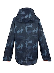 Regatta Blue Kids Lever II Waterproof Packaway Jacket - Image 3 of 3