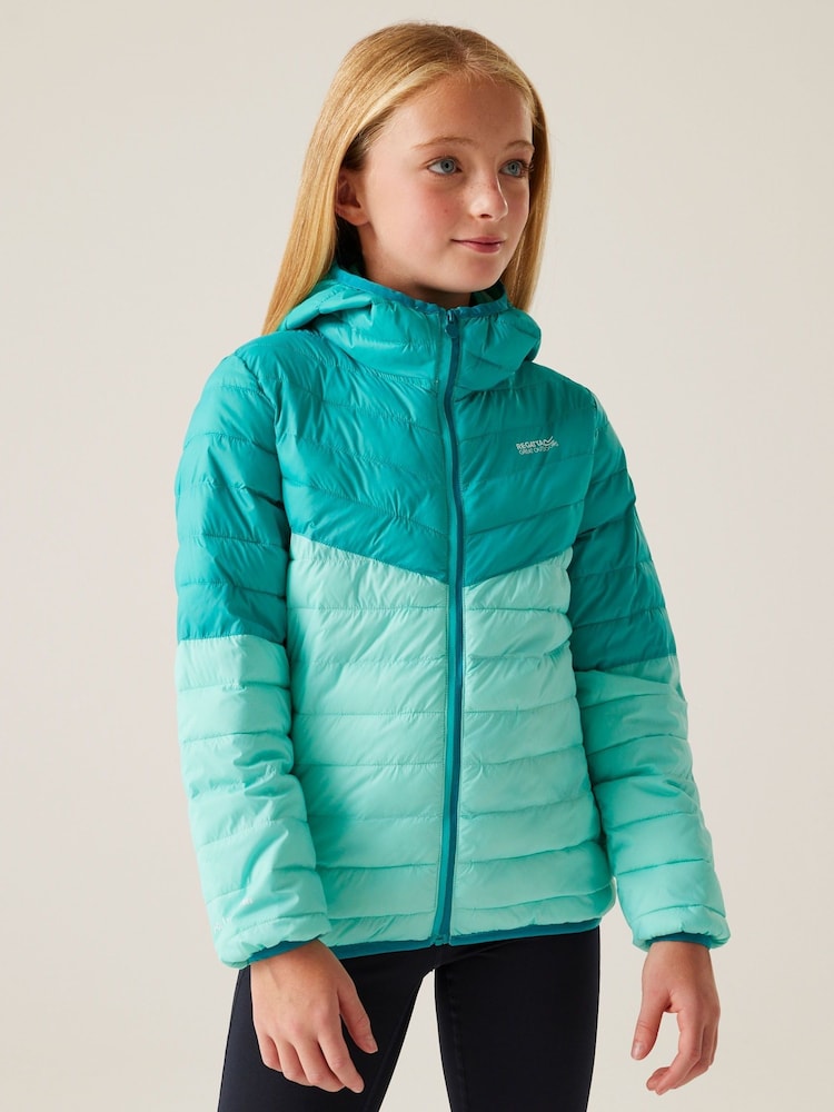 Regatta Blue Kids Hooded Hillpack III Padded Jacket - Image 1 of 8