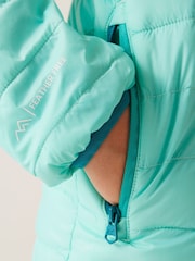 Regatta Blue Kids Hooded Hillpack III Padded Jacket - Image 4 of 8