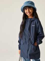 Regatta Blue Girls Ballina Waterproof Jacket - Image 1 of 8